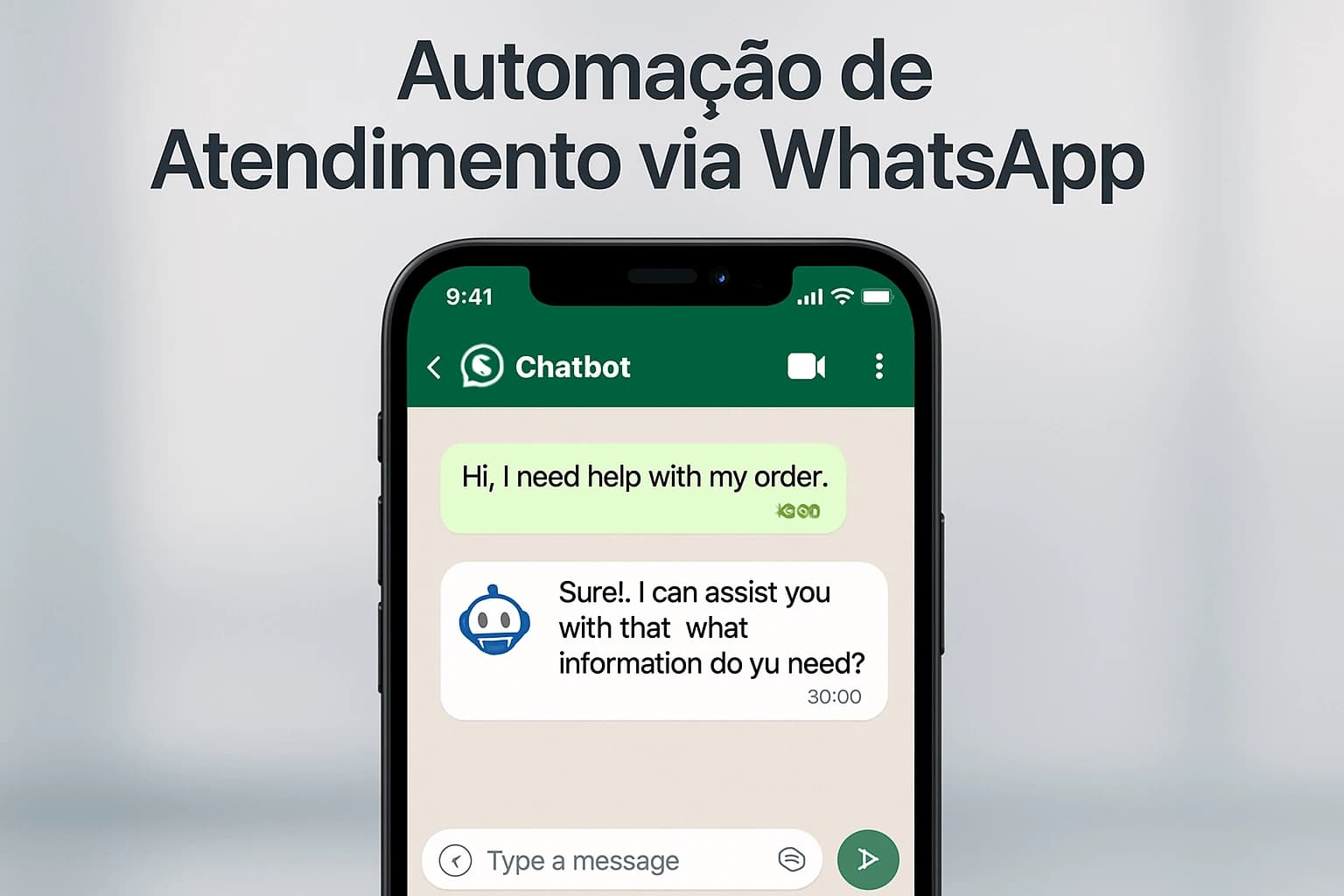 Ilustração do serviço Automação de Atendimento via WhatsApp